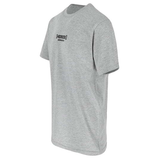 Herock Kahl T-shirt in zwart, voorkant met logo.