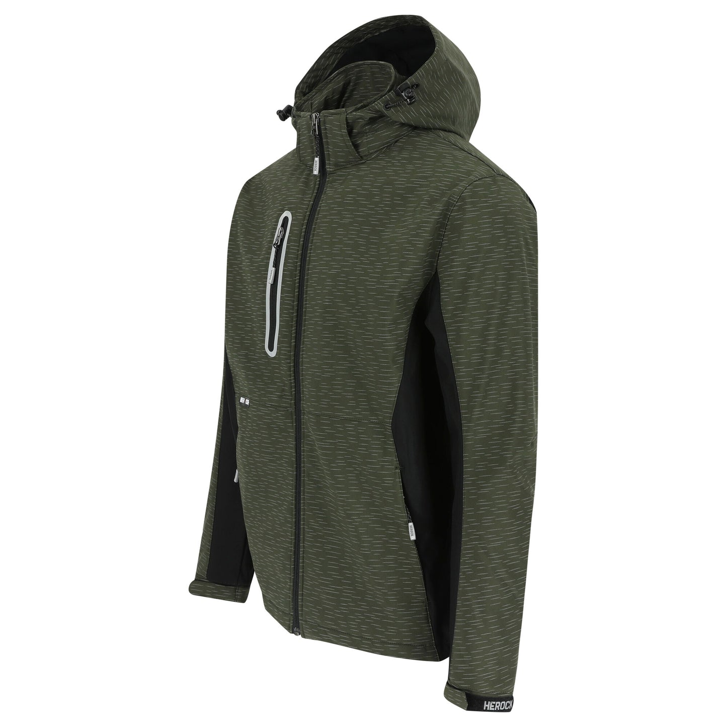 Herock Flexor Softshell vest reflectered khaki