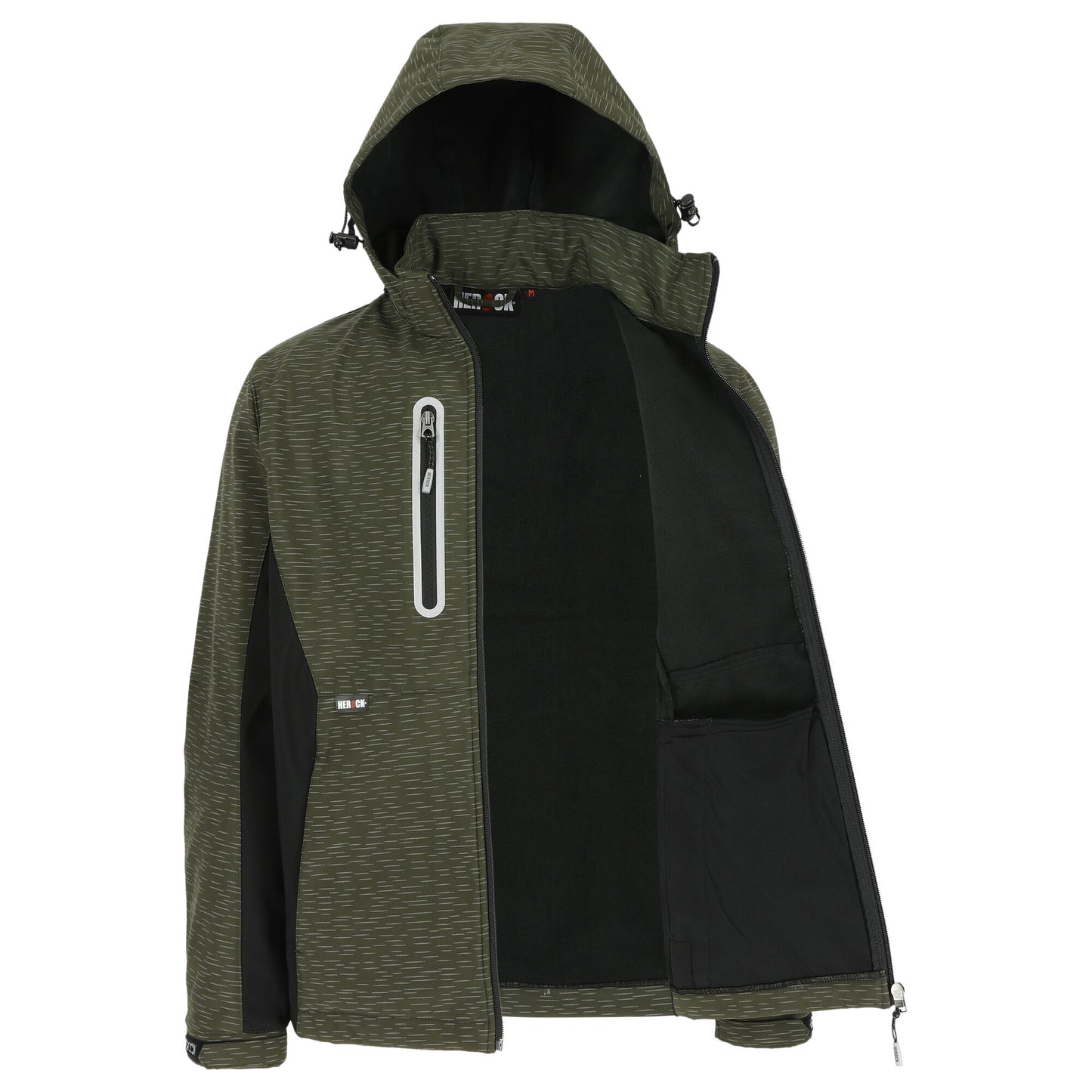 Herock Flexor Softshell vest reflectered khaki