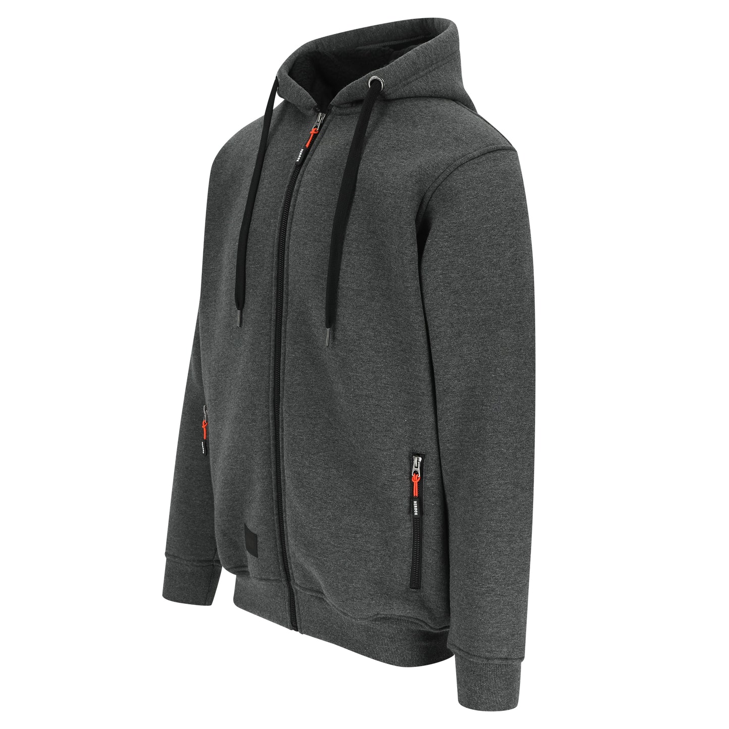 Herock Otis sweater met kap in de kleur donker heather grijs