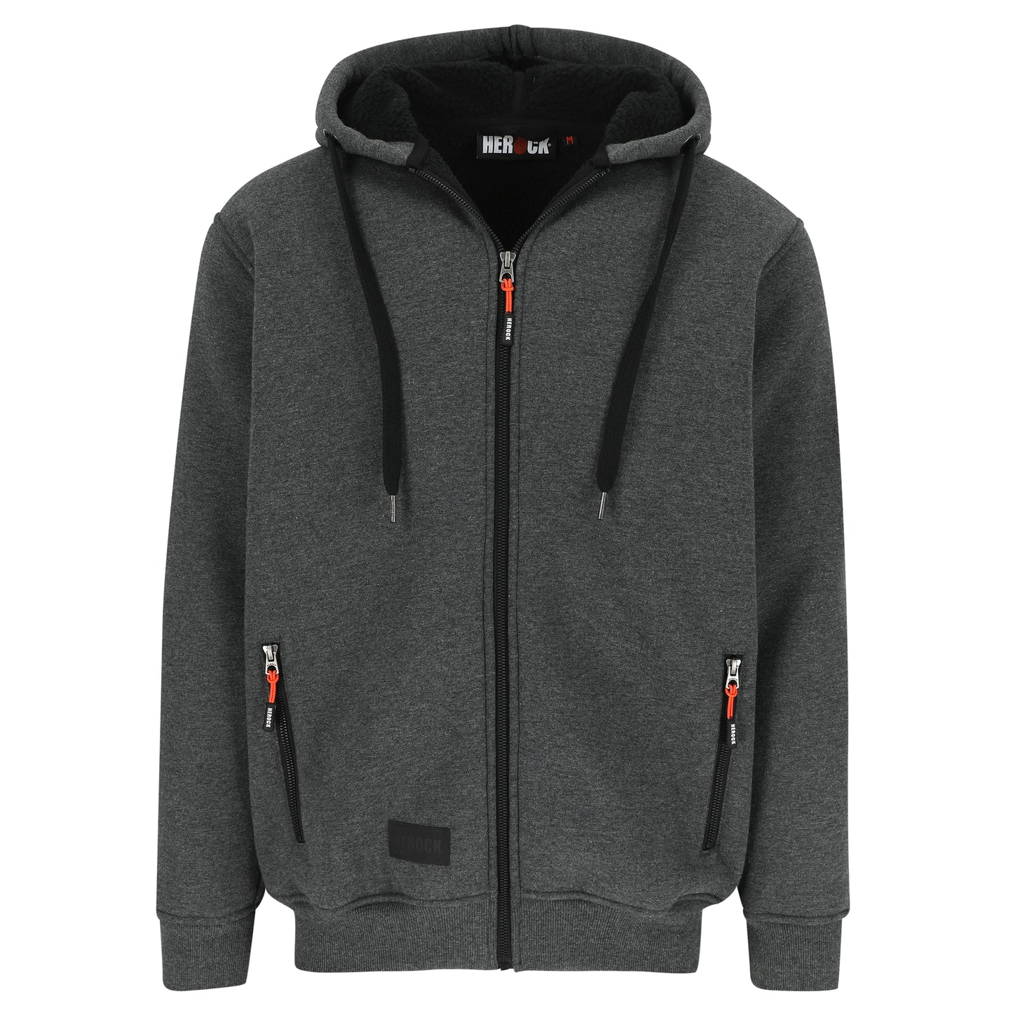 Herock Otis sweater met kap in de kleur donker heather grijs