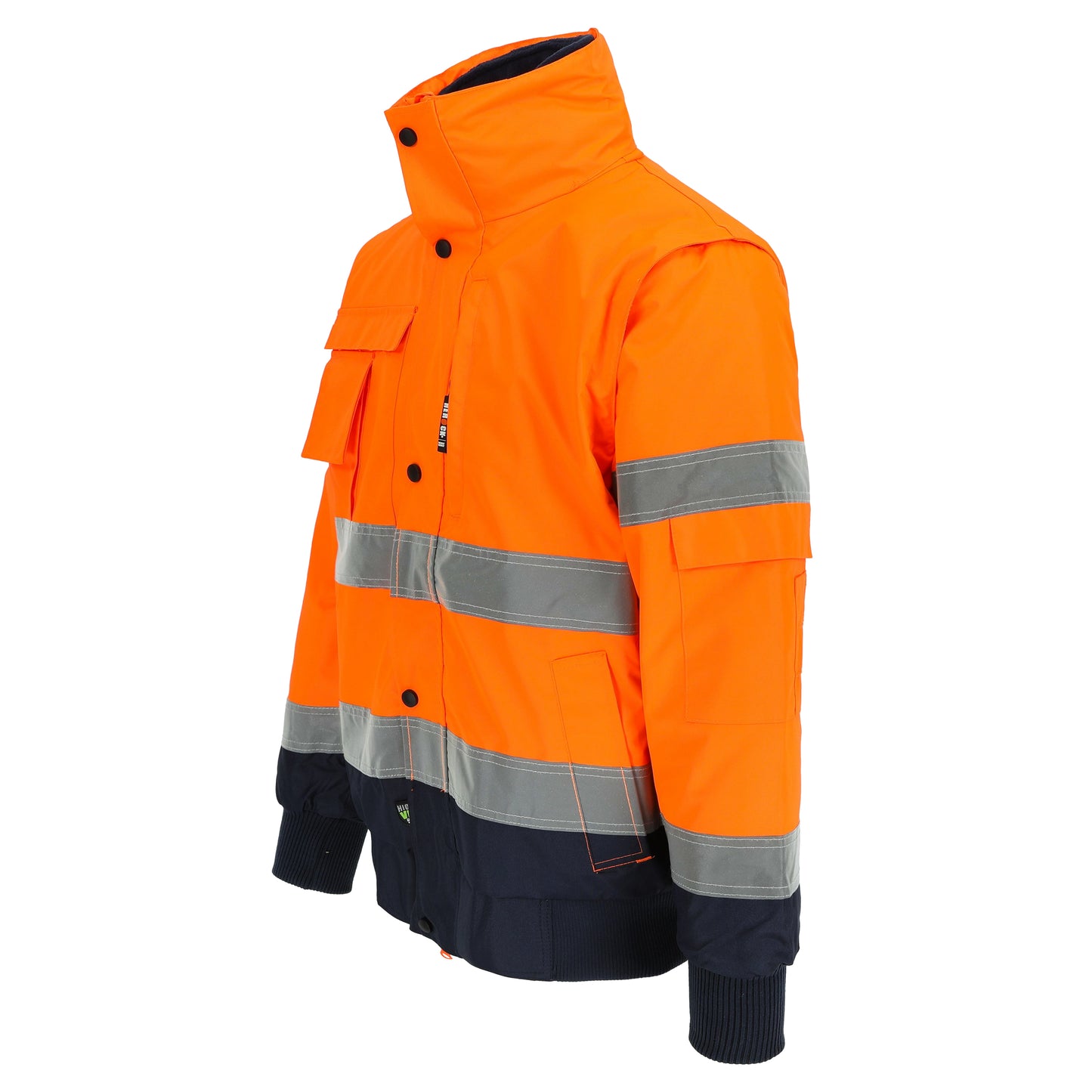 Herock Tarvos jas Hoge zichtbaarheid in de kleur oranje-marineblauw