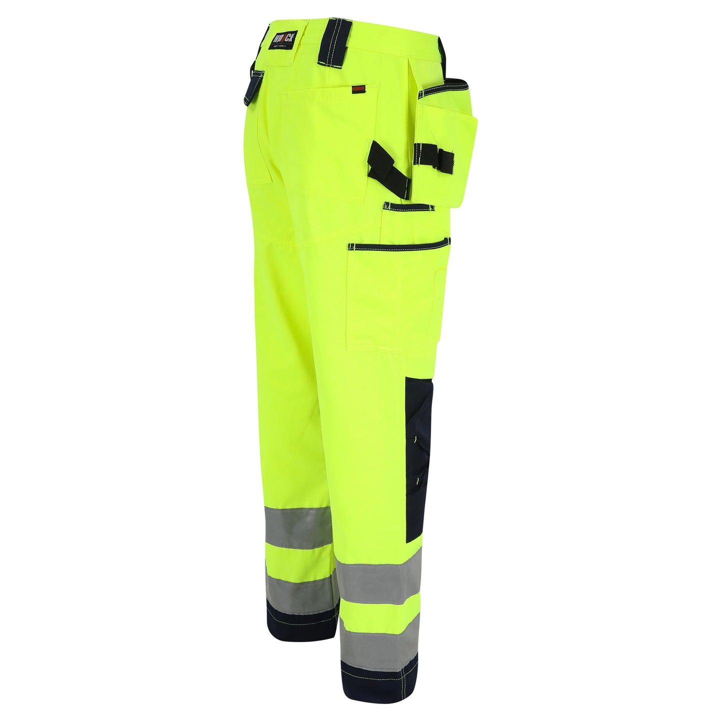 Herock Styx broek Hoge zichtbaarheid in de kleur geel-marineblauw
