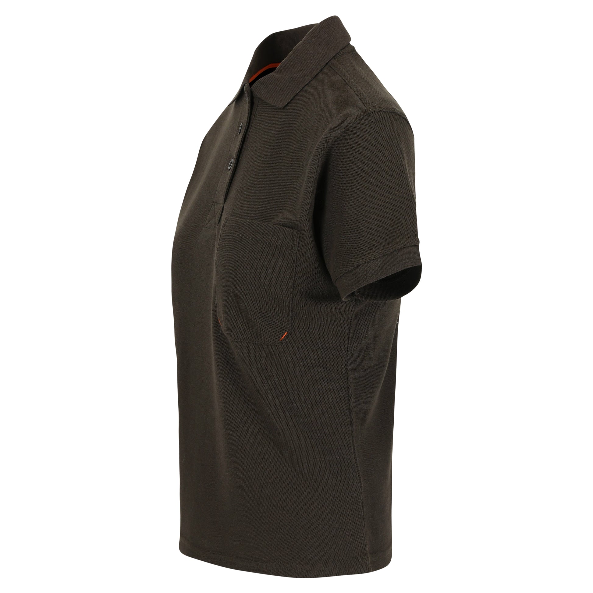 Herock Freya polo korte mouwen dames in de kleur bruin