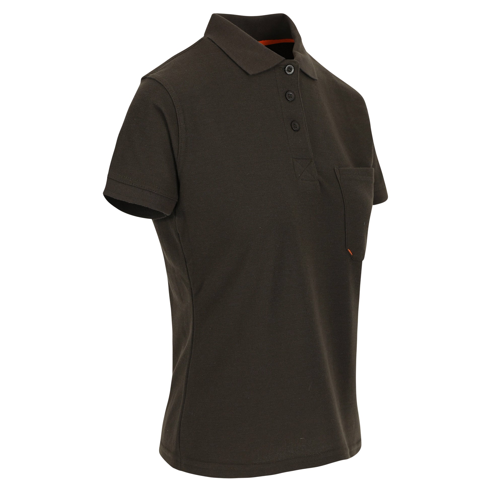 Herock Freya polo korte mouwen dames in de kleur bruin