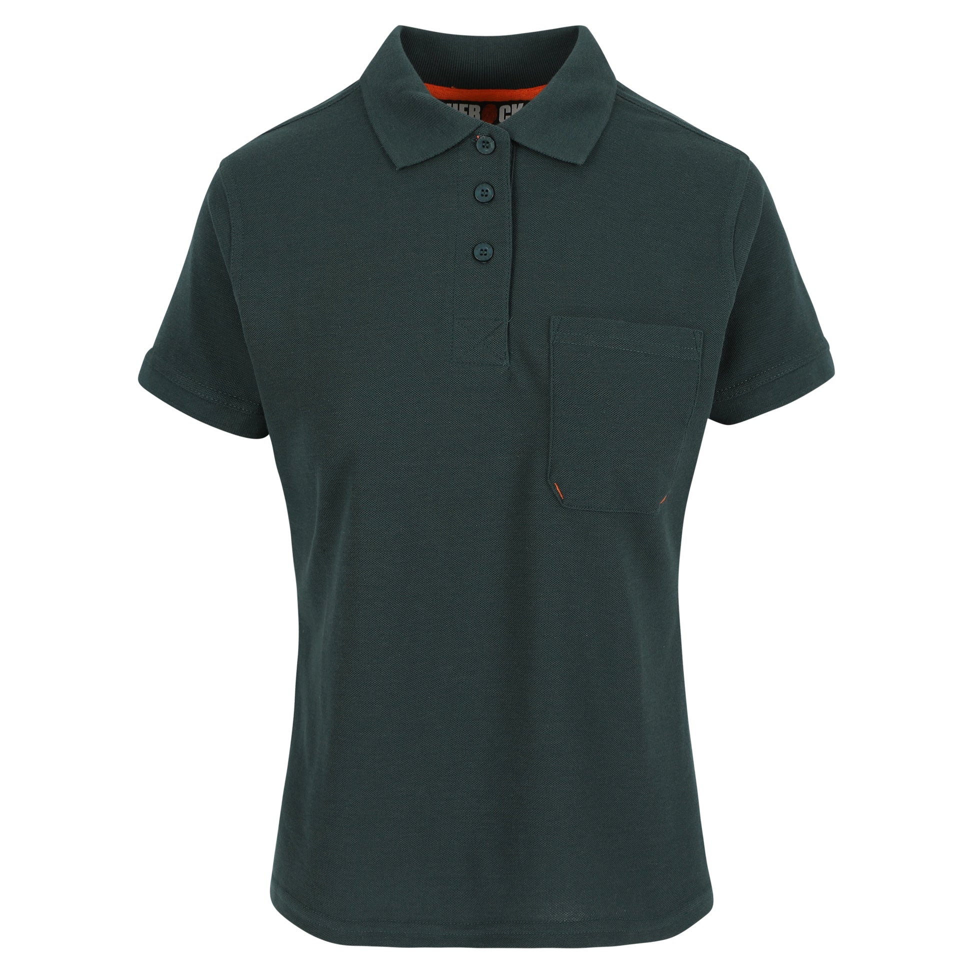 Herock Freya polo korte mouwen dames in de kleur groen