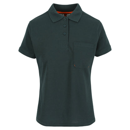 Herock Freya polo korte mouwen dames in de kleur groen