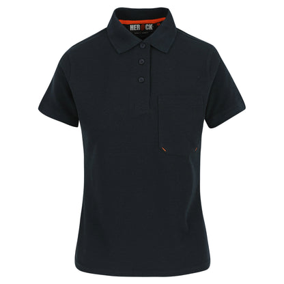 Herock Freya polo korte mouwen dames in de kleur marineblauw