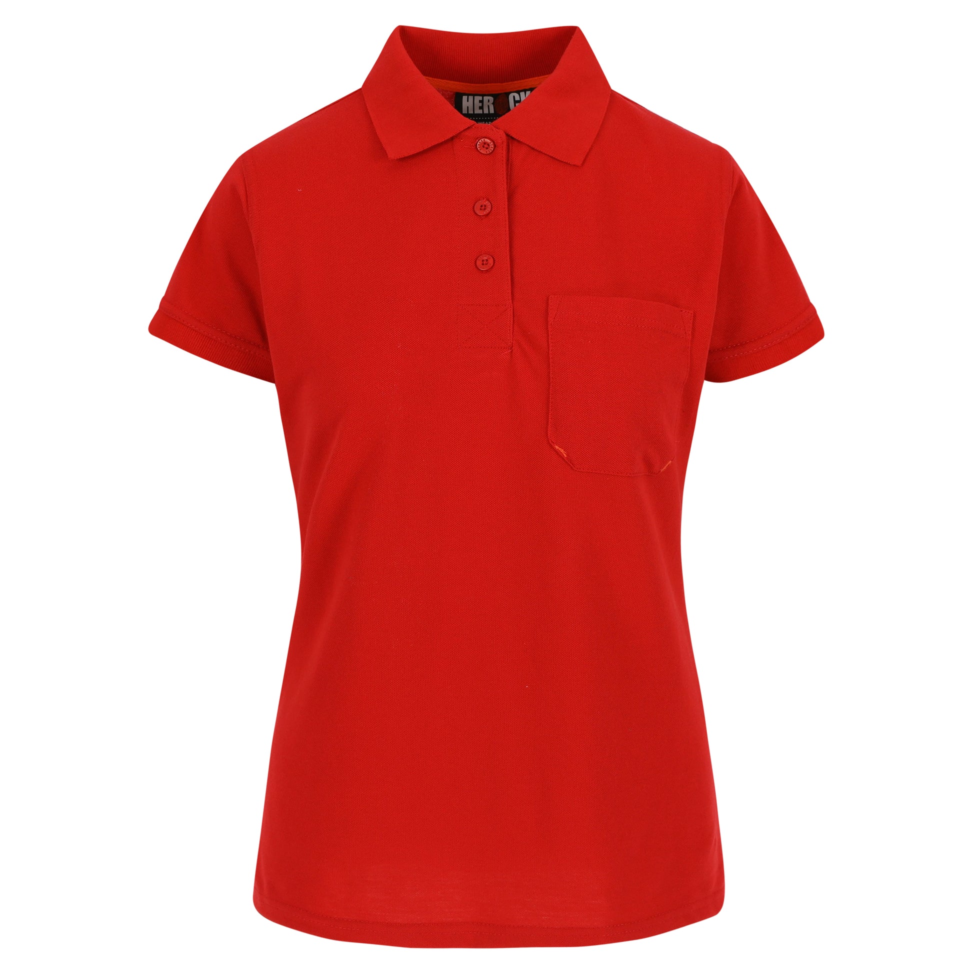 Herock Freya polo korte mouwen dames in de kleur rood