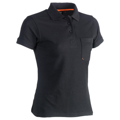 Herock Freya polo korte mouwen dames in de kleur zwart