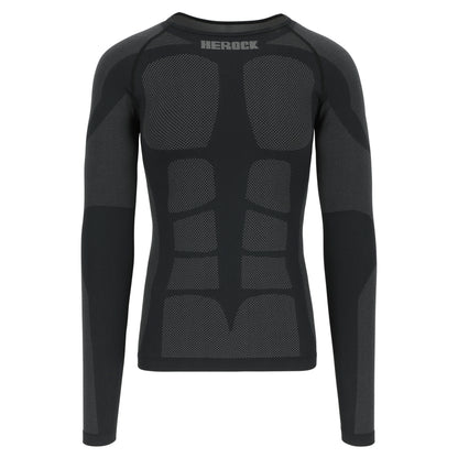 Herock Nikos Thermal T-Shirt lange mouwen in de kleur zwart