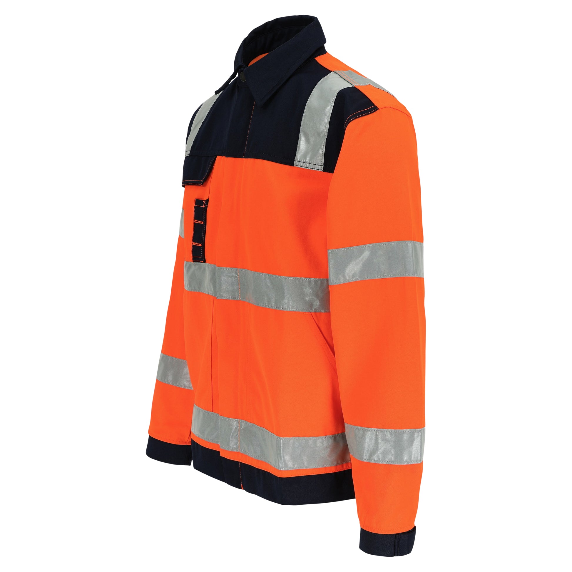 Herock Hydros jas Hoge zichtbaarheid in de kleur oranje-marineblauw