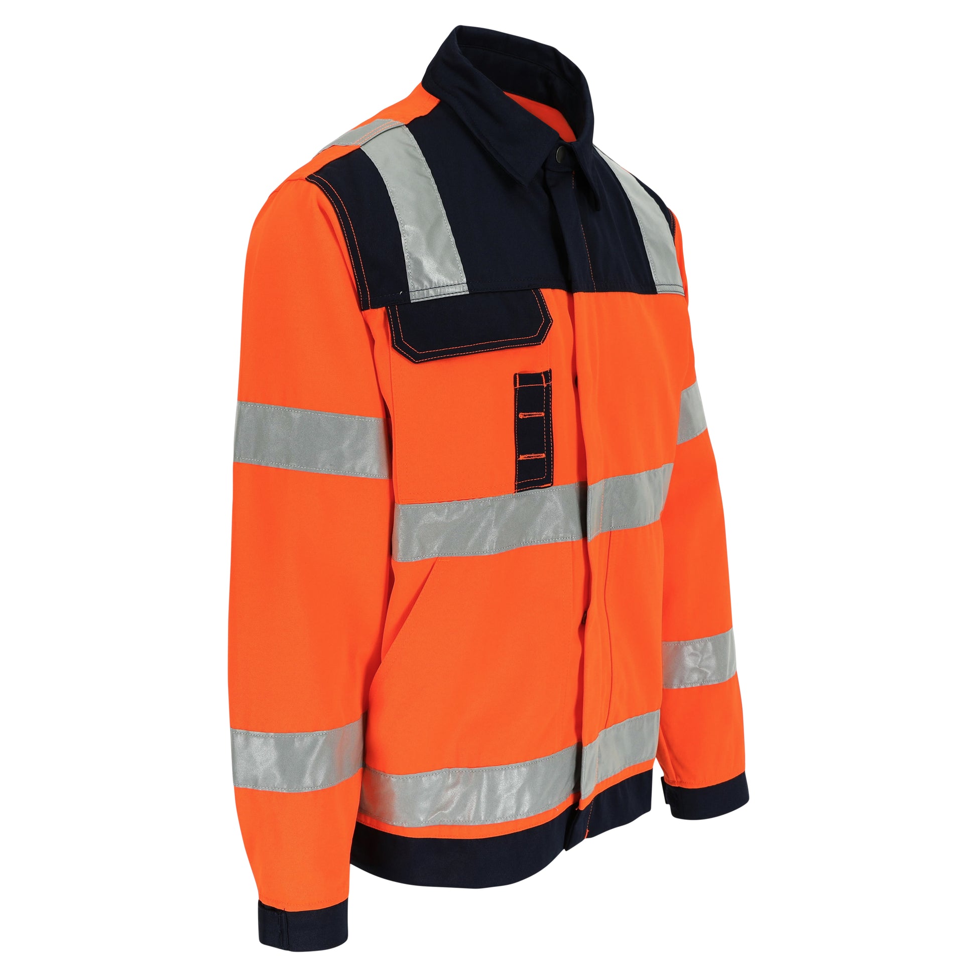 Herock Hydros jas Hoge zichtbaarheid in de kleur oranje-marineblauw