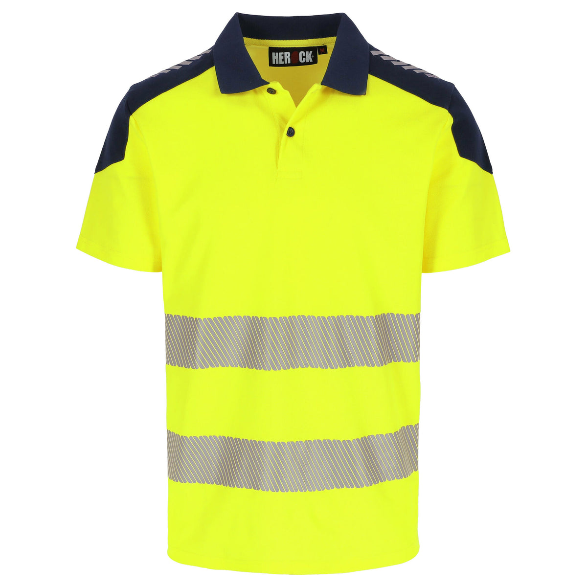 Herock Orbit polo hoge zichbaarheid Geel Marineblauw