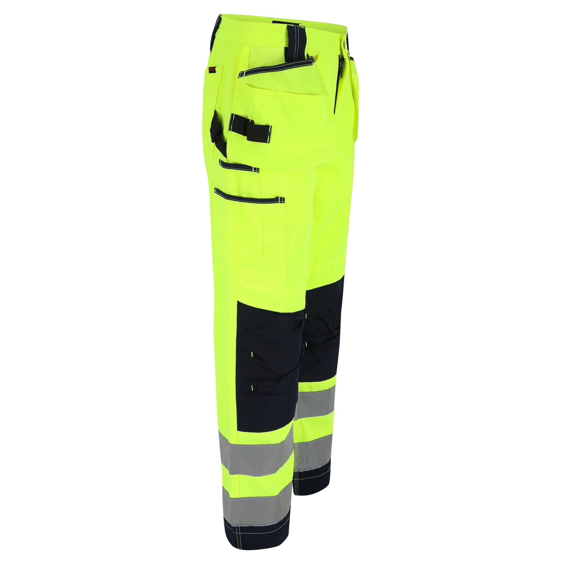 Herock Styx broek Hoge zichtbaarheid in de kleur geel-marineblauw