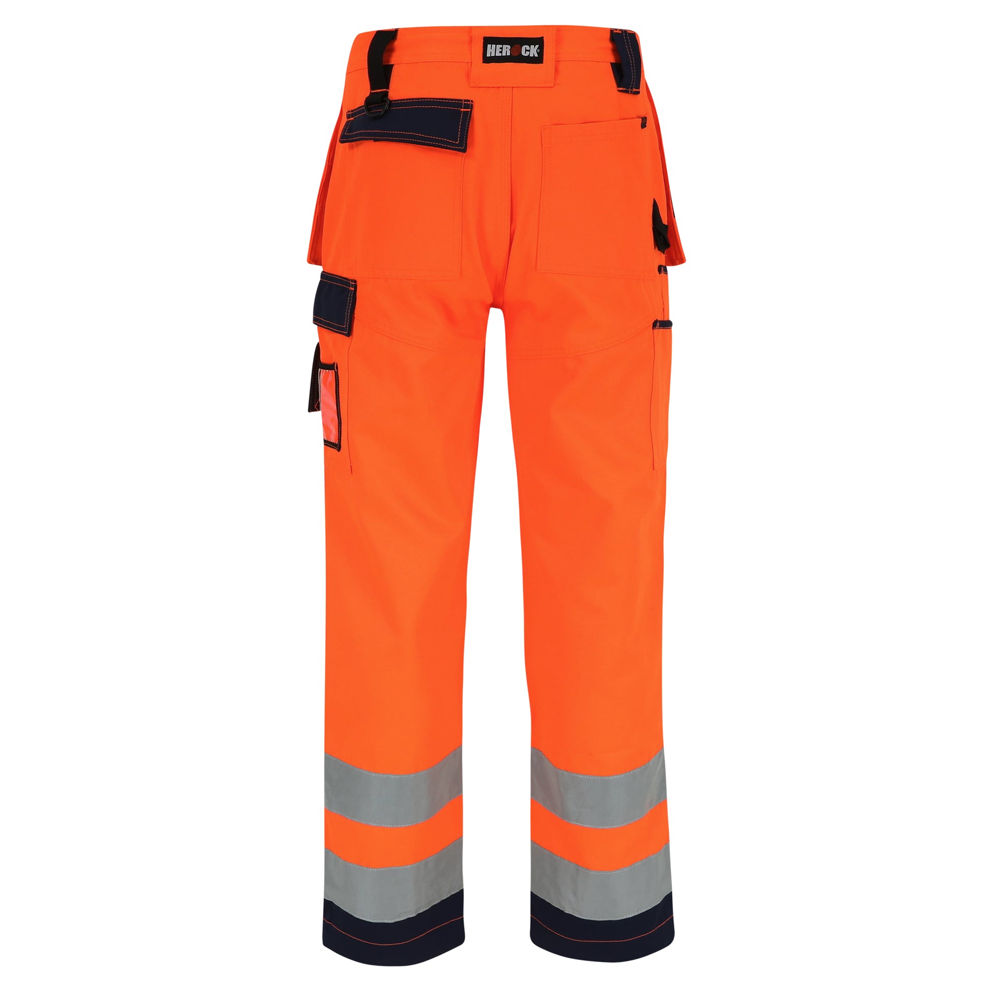 Herock Styx broek Hoge zichtbaarheid in de kleur oranje-marineblauw
