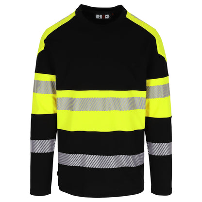 herock nimbus highvisibility t-shirt zwartgeel.