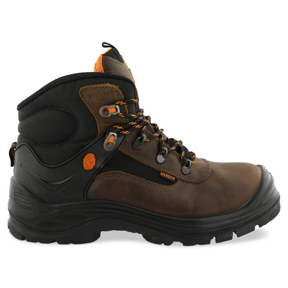 Herock Magnus High Compo S3 schoenen in de kleur bruin